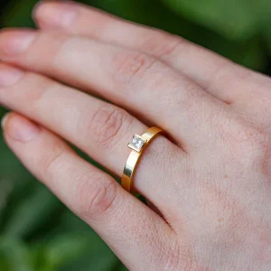 0,20ct prinsesslipad vigselring