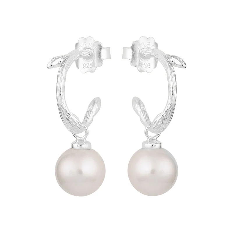 Branch Pearl Hoops