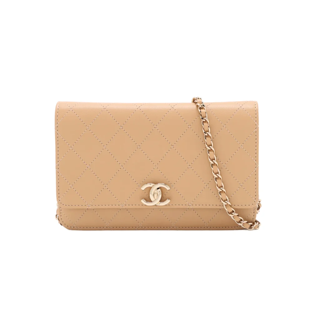 Chanel Wallet On Chain Lambskin Beige
