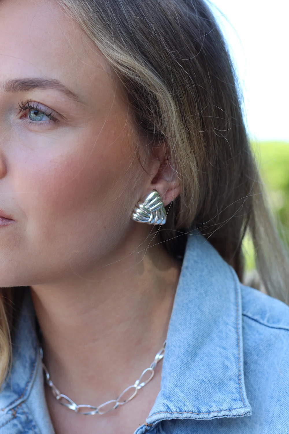 Folded Triangle Earrings - Bild 2