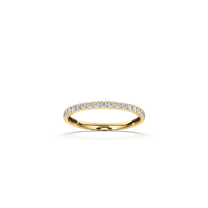 ‘Forever’ Alliansring med diamanter, 0.015 ct - Bild 2