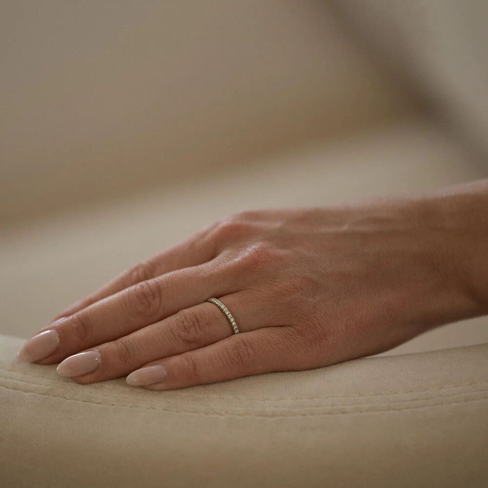 ‘Forever’ Alliansring med diamanter, 0.02 ct - Bild 2