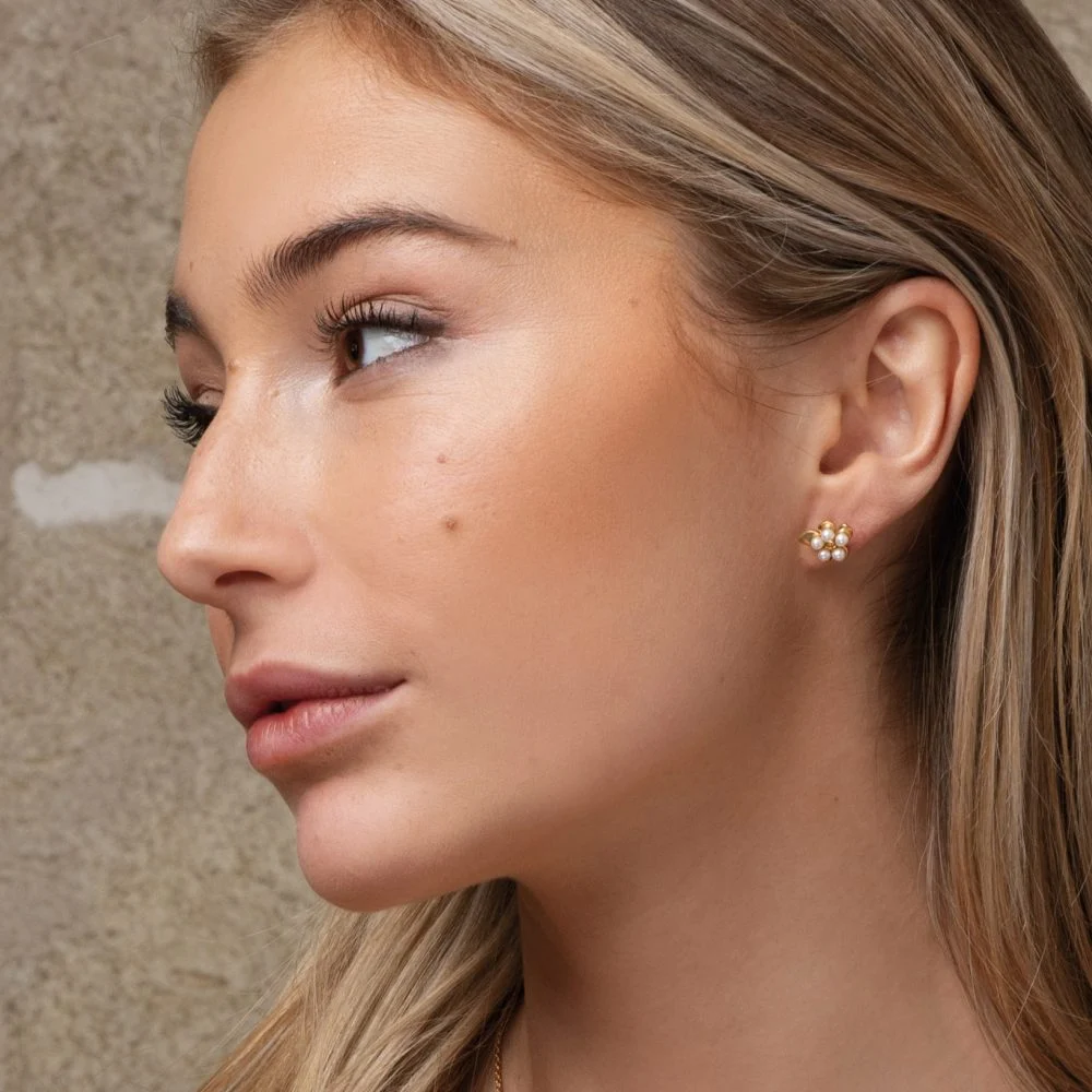 Förgätmigej Ear Gold Plated