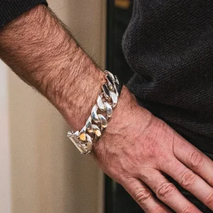 Kraftigt silverarmband