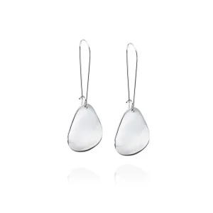 Little Rose Petal Earrings – Silver