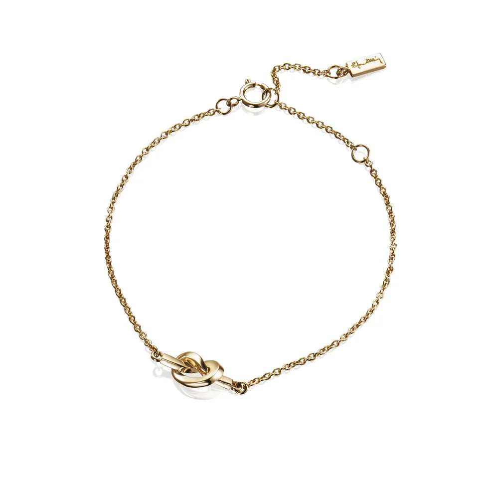 Love Knot Bracelet Gold Plated