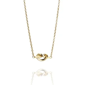 Love Knot Necklace Gold Plated
