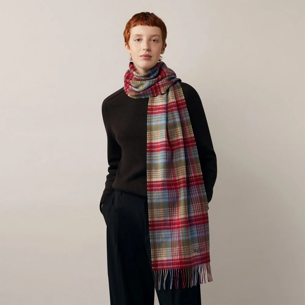 Mulberry Heritage Check Scarf - Bild 2