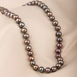 Pärlcollier med svarta pärlor
