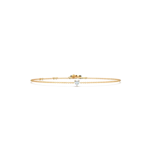 ‘Petit’ Diamantarmband med Hjärtformad Diamant