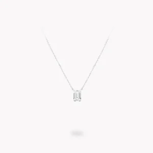 ‘Petit’ Diamanthalsband med smaragdslipad diamant
