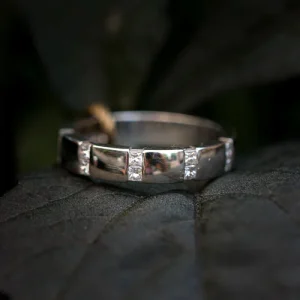 Prinsesslipad diamantring