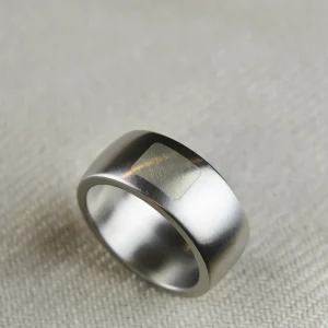 Ring i titan och silver