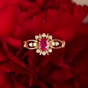 Romantisk rubin-ring