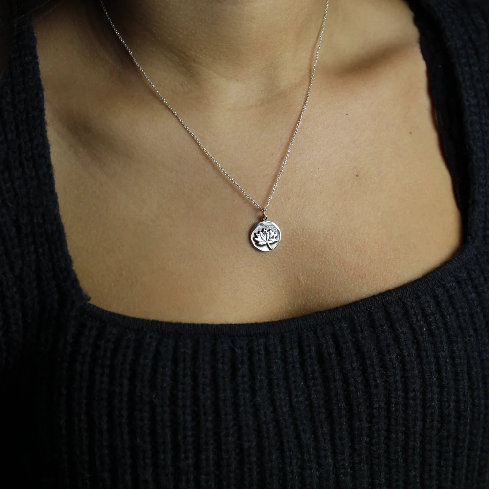 Silverhalsband ”Lotus” - Bild 2